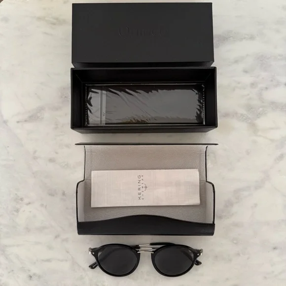 Quince Black Ryder Polarized Round Acetate Sunglasses - Picture 3 of 7